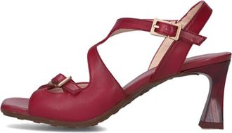 Hispanitas Hv 264814 High Heel Sandalen - Dames - Sandalen met hakken - Rood - 38 EU - Leer - Schoenen