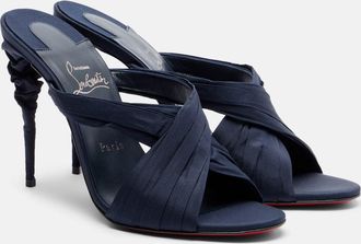 Christian Louboutin Mules Affabula de tafet&aacute;n