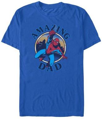 MARVEL Mens Marvel My Dad Is Amazing T Shirt in Royal Blue at Nordstrom, Size Xxx-Large