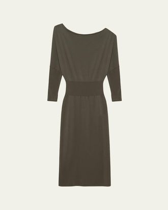 SIMKHAI Janese Off-Shoulder Midi Dress