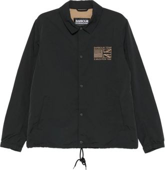 Barbour Coach Casual Jacket - Heren - Zomerjassen - Zwart - L - Leer - Jassen