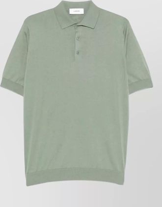 Lardini cotton short-sleeve polo shirt