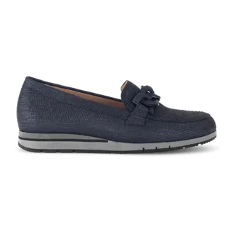 Gabor Schoenen, Dames, Blauw, 40 1/2 EU, Leer, Loafers 240.80.042