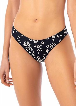 Maaji Womens Sublimity Signature Bikini Bottom In Ink Cheetah