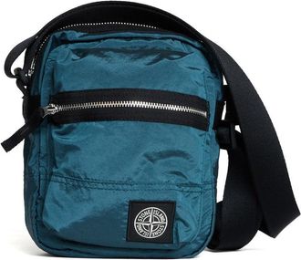 Stone Island Coated Nylon Metal Shoulder Bag In Econyl