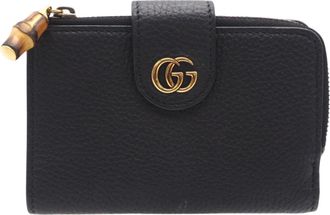 Gucci Black Leather Coin Purse/Coin Case (Pre-Owned)