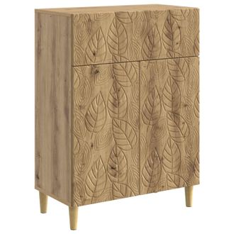 vidaXL Aparador Roble Artisan 66 X 34,5 X 90 Cm Madera De Ingenier&iacute;a Vidaxl