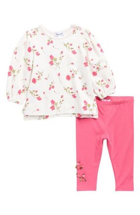 Splendid Camellia Rose Pullover & Leggings Set in Camllia Rose Toss at Nordstrom, Size 18-24M