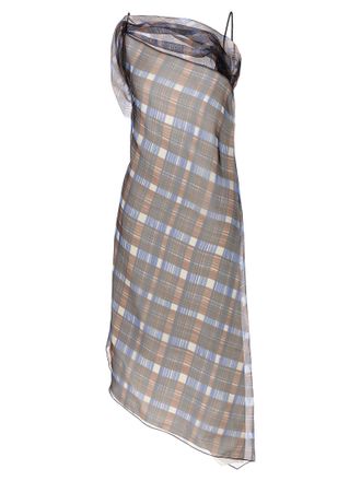 Ferragamo Asymmetrical Dress Abiti Multicolor-Donna