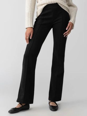 Sanctuary Lana Flare Semi High Rise Pant In Black