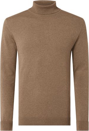 Selected Polokleid aus Baumwoll-Piqu&eacute; in Hazel, Gr&ouml;&szlig;e M