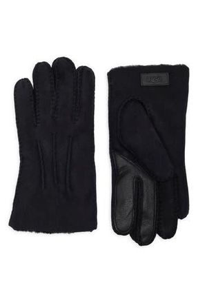 UGG Sheepskin Genuine Shearling Lined Gloves in Black at Nordstrom Rack, Size Medium
