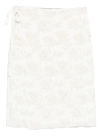 Sir. Blanca wrap midi skirt - Neutrals