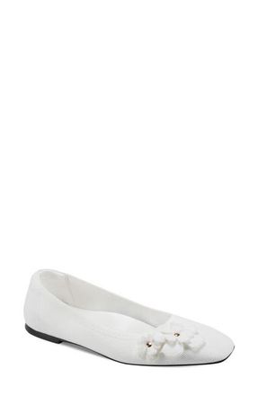 Karl Lagerfeld Zundro Flat in Bright White at Nordstrom, Size 5.5