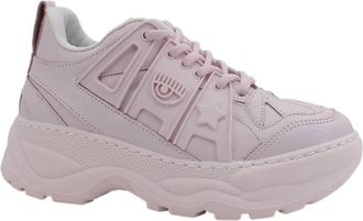 Chiara Ferragni Eye Fly Sneaker - Dames - Sneakers - Roze - 37 EU - Leer - Schoenen