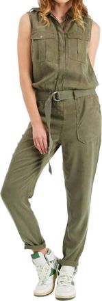 Etienne Marcel Utility Sleeveless Jumpsuit In Military