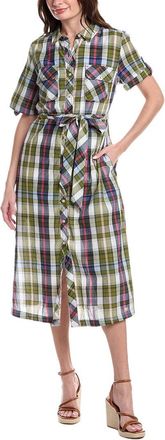 Tommy Bahama Maui Madras Midi Shirtdress