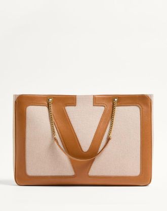 Valentino Garavani Valentino Garavani Viva Superstar Large Canvas Shopping Bag Wo
