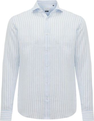 Gentiluomo Hemd - Heren - Zakelijke Overhemden - Blauw - XL - Overhemden