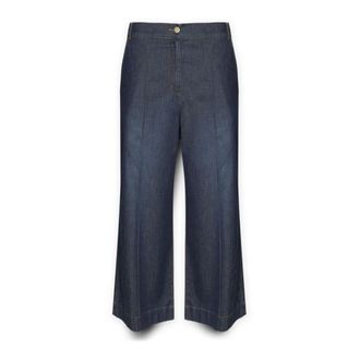 Elena Miro Dames, Jeans, Blauw, Maat: 3XL Katoen