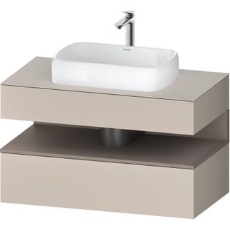 Duravit Duravit - Qatego Consola Mueble Bajo Lavabo, 1 Extra&iacute;ble, 1 Caj&oacute;n