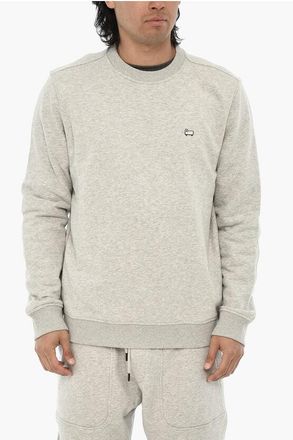 Woolrich Organic Cotton Crewneck Sweatshirt with Embroidery size 3xl