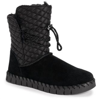 Muk Luks Womens Flexi Bridgehampton Snow Boots In Black