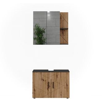 Vicco Lavabo Irma, Antracita/artisan, 2 Partes, Vicco