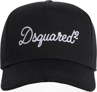 Dsquared2 Honkbalpet met print - Zwart