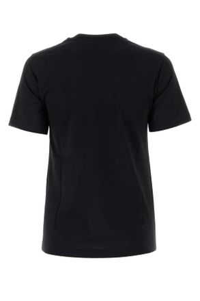 Burberry Womens Black Cotton T-Shirt Exterior