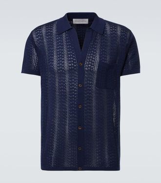 King & Tuckfield Knitted wool shirt