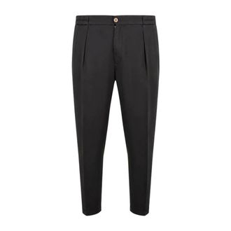BRIGLIA 1949 Heren, Broeken, Zwart, Maat: M