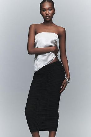 SER.O.YA Auralee Mesh Midi Skirt