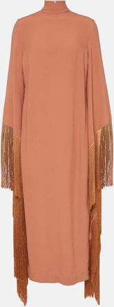 Taller Marmo Del Mar fringed crepe midi dress
