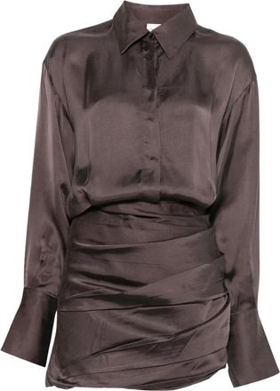 Andamane Shirt Kleedjes - Dames - Shirt Kleedjes - Paars - M - Kleedjes