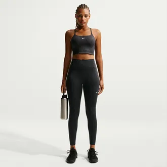 Nike Womens One High-Waisted 7/8 Printed Leggings in Black | IQ0334-010