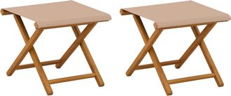 vidaXL Silla De Terraza 2 Uds. Madera De Eucalipto Maciza Topo Vidaxl