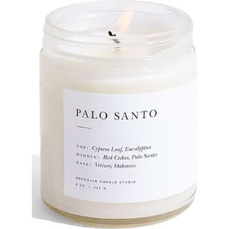 Brooklyn Candle Studio Palo Santo Scented Jar Candle in White at Nordstrom