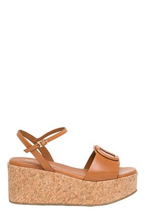 Santoni Womens wedge in Light Brown at Nordstrom, Size 8.5