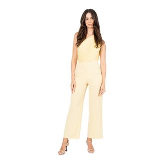 Patrizia Pepe Tuta Monospalla Asimmetrica - - Jumpsuits & Playsuits - Donna - Giallo - M