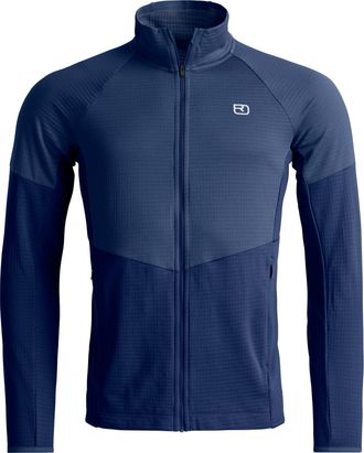 Ortovox Dark Blue Fleece Light Grid Active Jacket