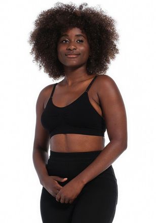 Magic Bodyfashion Bustier MAGIC BODYFASHION Comfort Bra, Damen, Gr. XXL, N-Gr, schwarz, Obermaterial: 89% Polyamid, 11% Elasthan, unifarben, figurbetont, BHs Bustier, b