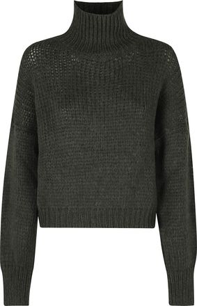 Roberto Collina Green Relaxed Fit Alpaca-Blend Turtleneck