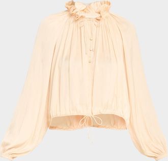 Ulla Johnson Laurette Long-Sleeve Blouse