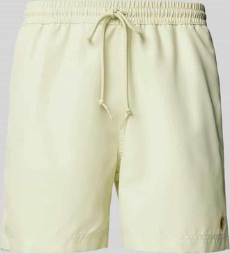 Carhartt Work in Progress Badehose mit Label-Stitching in Hellgelb, Gr&ouml;&szlig;e XS