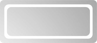 vidaXL Espejo De Ba&ntilde;o Led Transparente 90 X 40 Cm Vidrio Templado Vidaxl