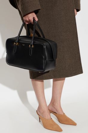 Balenciaga Le 7 Bowling Medium Handbag, Womens, Black