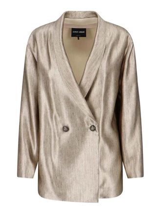 Giorgio Armani Blazer Doppiopetto In Seta