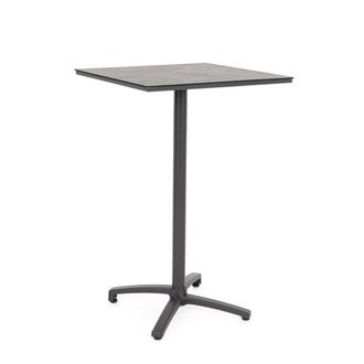 Konte Design Mesa de bar con tablero de HPL antracita