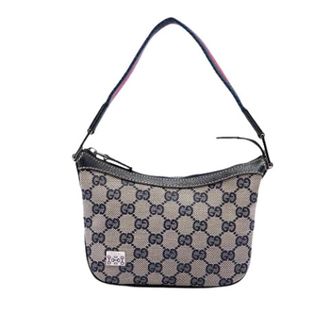 Gucci Pre-owned Canvas Shoulder Bag - Dames - Pre-owned - Beige - Maat: ONE Size Leer